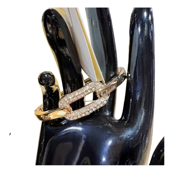 NWT Stunning Laura crystal gold jewelry 4pc Set - Picture 2 of 11